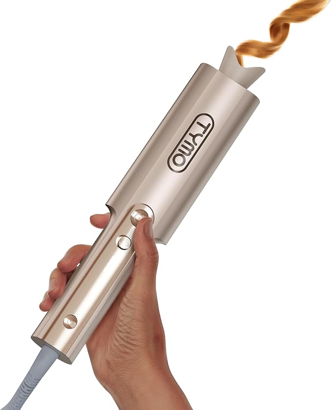 TYMO CurlPro Plus Hair Curler Automatic Rotating - Long Barrel Curling Wand 