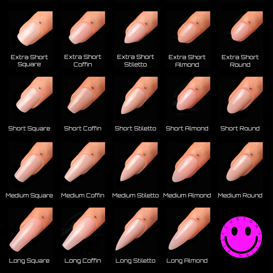 Shapes & Lengths - Short, Squoval & Elegant