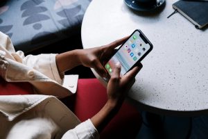 A lady on social media