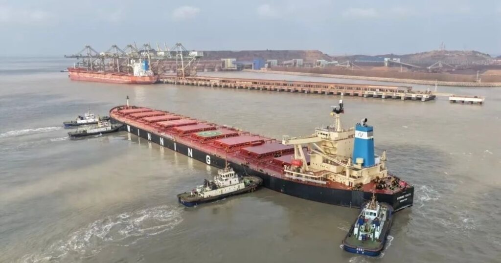 China Receives Simandou Iron Ore Shipment from Guinea Project China Receives Simandou Iron Ore Shipment