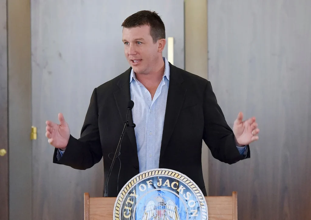 Former WWE Star Faces Possible Decades Behind Bars for Welfare Fraud Former WWE Star Ted DiBiase Jr giving a speech