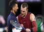 Jack Draper and Novak Djokovic shaking hands