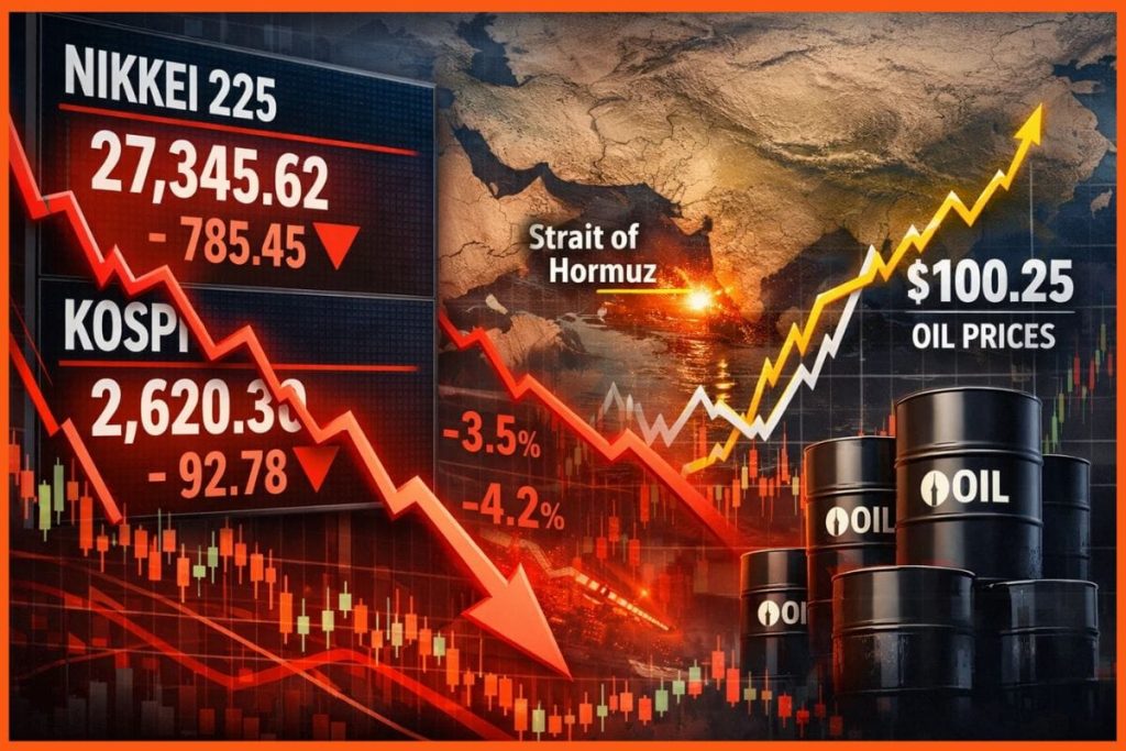 Markets Fall as Oil Prices Surges Past $110 on Iran Conflict
