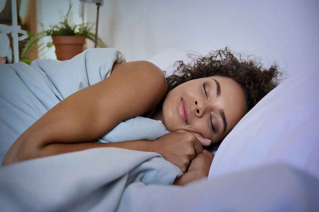 A Lady sleeping, illustrating sleep optimization