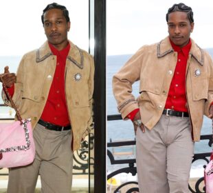 A$AP Rocky Carries Pink Purse to Chanel Cruise Show in Biarritz