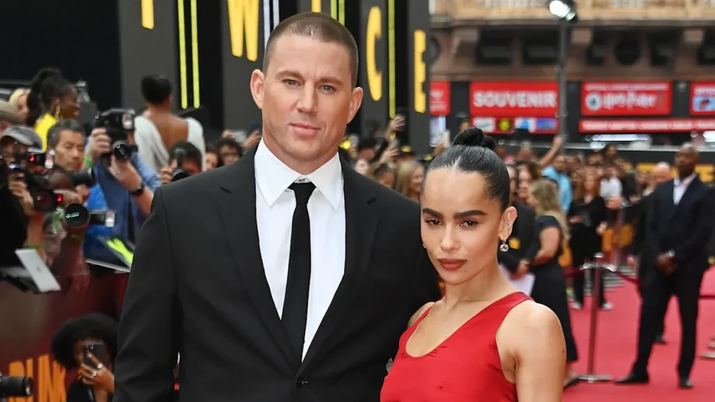 Channing Tatum and Zoë Kravitz on the red carpet