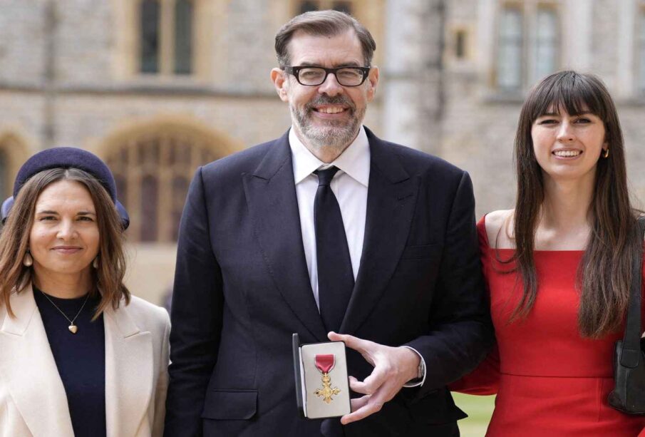Richard Osman and Bill Bailey were honoured at Windsor Castle