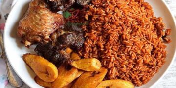 A plate of jollof rice: West African Food