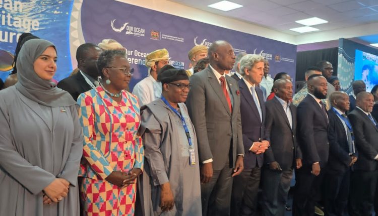 Tinubu Targets Five Million Jobs Through Nigeria’s Blue Economy Drive President Tinubu addressing Nigeria’s Blue Economy initiative aimed at creating five million jobs through maritime and coastal sector development.