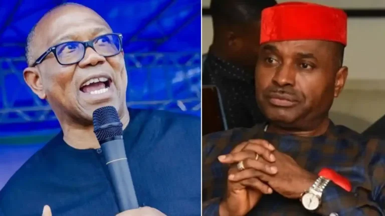 Peter Obi and Kenneth Okonkwo involved in a political defamation dispute with legal claims for damages and public apology.