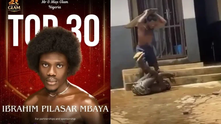 Photo of UNIJOS model Ibrahim Mbaya highlighting the circumstances and visible condition before his death.