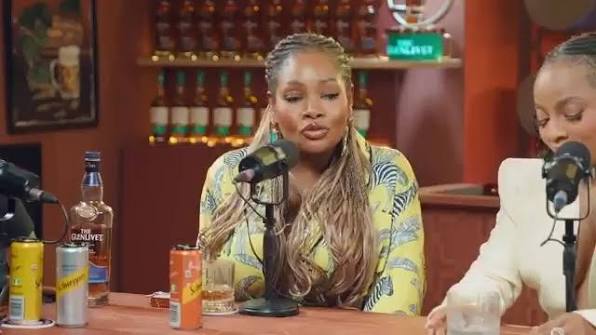 ‘Heaven Forbid You End Up With a Guy Who Hasn’t Blown’ Toke Makinwa Sparks Fresh Debate on Love and Money Toke Makinwa speaking during a podcast while discussing relationships, financial success, and her views on dating.