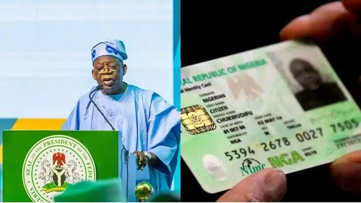 President Bola Tinubu speaking on the NIMC 2026 deadline for nationwide National Identification Number registration.