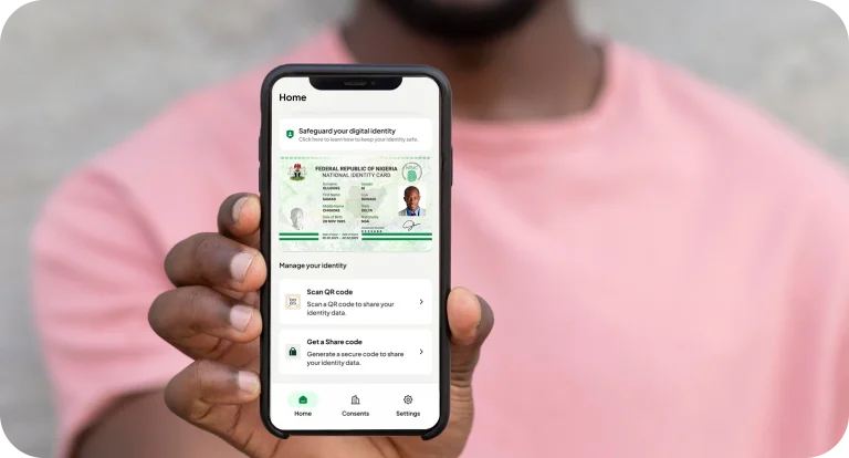 Illustration of a Nigerian National Identification Number (NIN) slip displayed on a smartphone following NIMC's new free download feature.